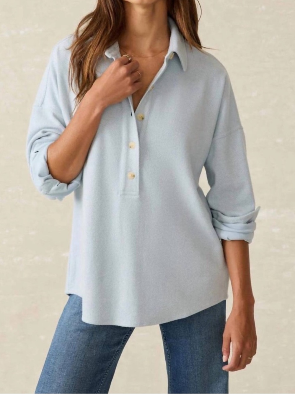 Faherty Legend Montana Popover Sweater Shirt